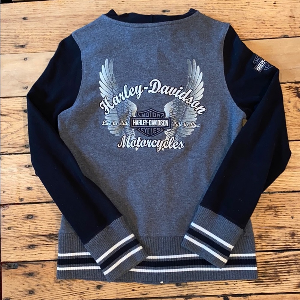 Classic Harley Davidson Zip Up Hoodie